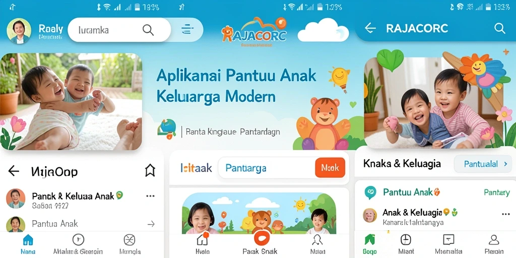 Antarmuka RAJACORC yang ramah untuk memantau anak.